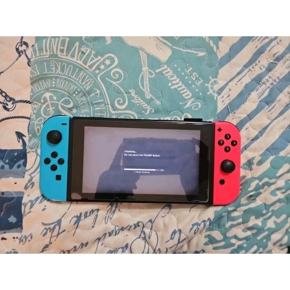 Nintendo Switch Gaming Console Bundle Charging Cord Tested Works